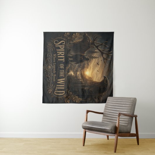The Hunter, In de Wilde Stilte Wandkleed (In Situ (horizontaal))