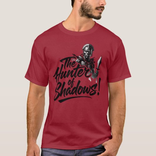 The_Hunter_of_Shadows_Dark_Justice! T-shirt (Voorkant)