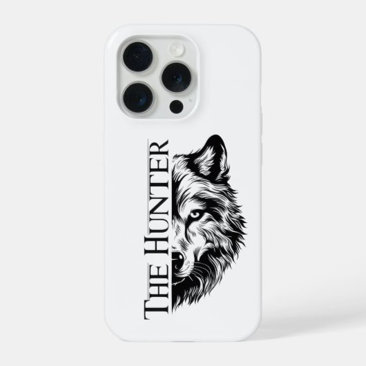 The Hunter Wolf Hoesje Ontwerp iPhone Hoesje (Achterkant)
