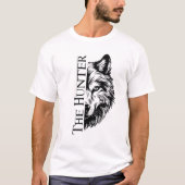 The Hunter Wolf Split Design T-shirt (Voorkant)
