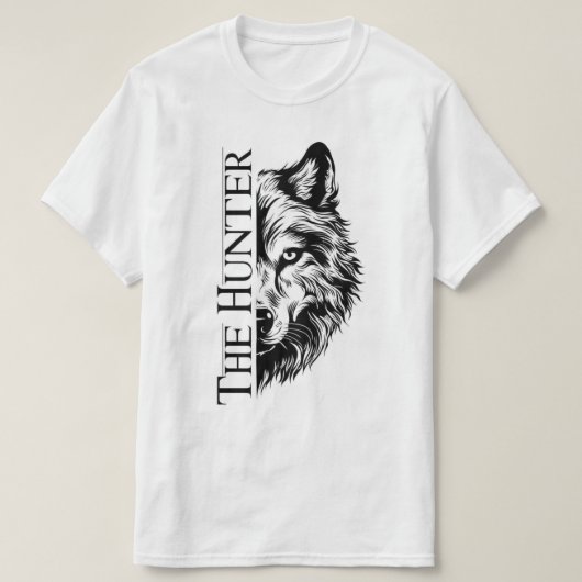 The Hunter Wolf Unisex T-Shirt – Heren (Design voorkant)