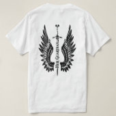 The Hunter Wolf Unisex T-Shirt – Heren (Design achterkant)