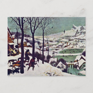 The Hunters In The Snow,  By Bruegel D. Ä. Pieter Briefkaart
