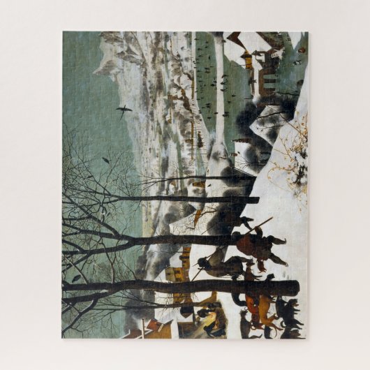 The Hunters in the Snow, Pieter Bruegel Legpuzzel (Verticaal)