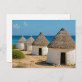 The huts in bonaire briefkaart (Voorkant / Achterkant)