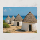 The huts in bonaire briefkaart (Voorkant)