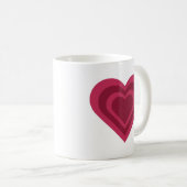 The hypnotising heart mug  koffiemok (Voorkant rechts)