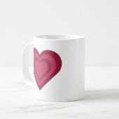 The hypnotising heart mug  koffiemok (Voorkant links)