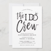 The I Do Crew | Bruiloftsbrunch na de grote dag Kaart (Voorkant)
