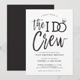 The I Do Crew | Bruiloftsbrunch na de grote dag Kaart