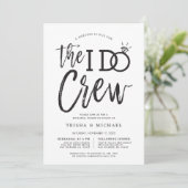 The I Do Crew | Bruiloftsproef Dinertje Kaart (Staand voorkant)