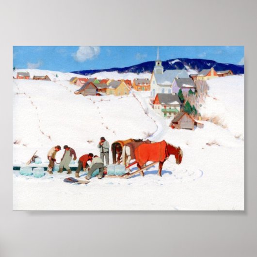 The Ice Harvest 1935 , Clarence Gagnon Poster (Voorkant)