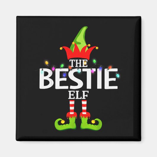 The Ie Elf Christmas Matching Pajamas  Magneet (Voorkant)