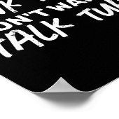 The If She Dont Hawk Tuah I Dont W Talk Tuah  Poster (Hoek)