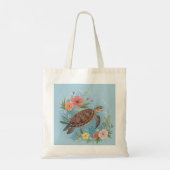 The illustration of a sea turtle tote bag (Achterkant)