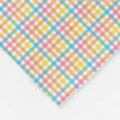 The image shows a two-sided blanket with a front  fleece deken (Hoek)