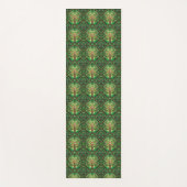 The image shows two views of a patterned yoga mat (Voorkant)