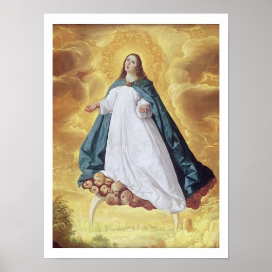 The Immaculate Conception, c.1628-30 (olie op canv Poster (Voorkant)