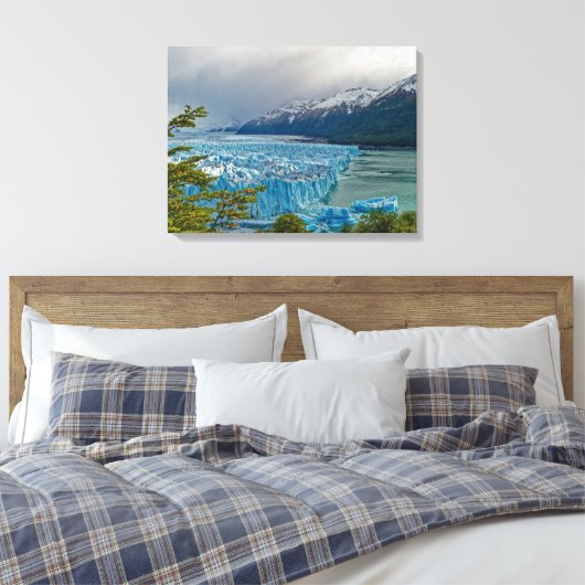 The impressive Perito Moreno Glacier Canvas Afdruk (Insitu (Slaapkamer))