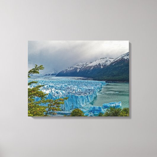 The impressive Perito Moreno Glacier Canvas Afdruk (Voorkant)
