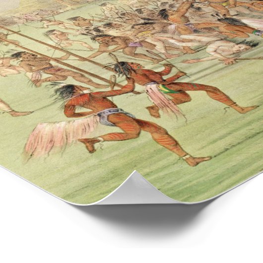 The Indian Ball Game, c.1832 Poster (Hoek)