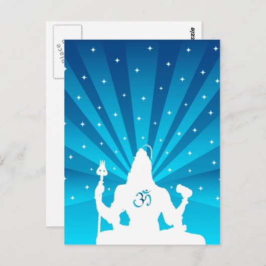 The Indian God Shiva - Briefkaart (Voorkant / Achterkant)