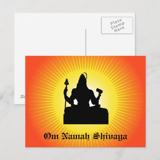 The Indian God Shiva - Briefkaart (Voorkant / Achterkant)