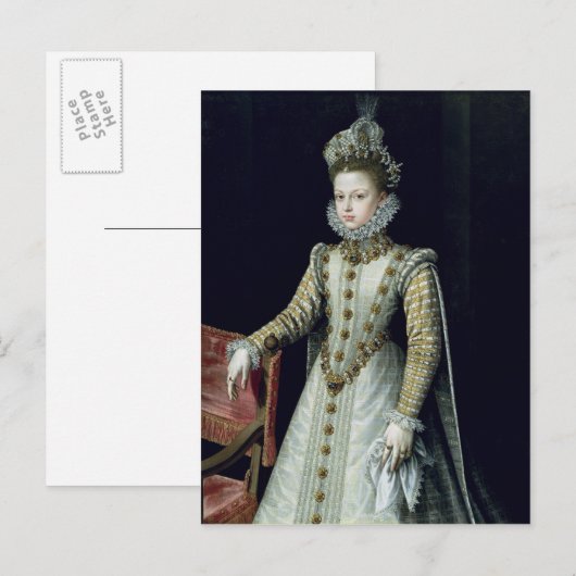 The Infanta Isabel Clara Eugenie 1579 Briefkaart (Voorkant / Achterkant)