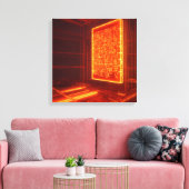 The Inferno Datacore Canvas Afdruk (Insitu (Woonkamer))