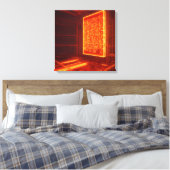 The Inferno Datacore Canvas Afdruk (Insitu (Slaapkamer))