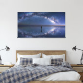 the Infinite Mirror - Salar de Uyuni Milky Way  Canvas Afdruk (Insitu (Slaapkamer))