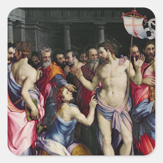 The Ingeloulity of St. Thomas, c.1547 Vierkante Sticker (Voorkant)