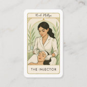 The Injector Med Spa Skin Tarot Social Media QR Visitekaartje (Voorkant)
