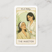 The Injector Med Spa Skin Tarot Social Media QR Visitekaartje (Voorkant)