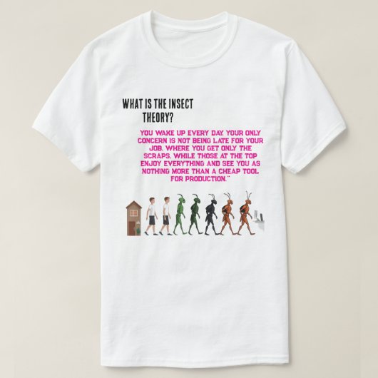 The Insect Theory – Filosofisch T-shirt ontwerp A (Design voorkant)