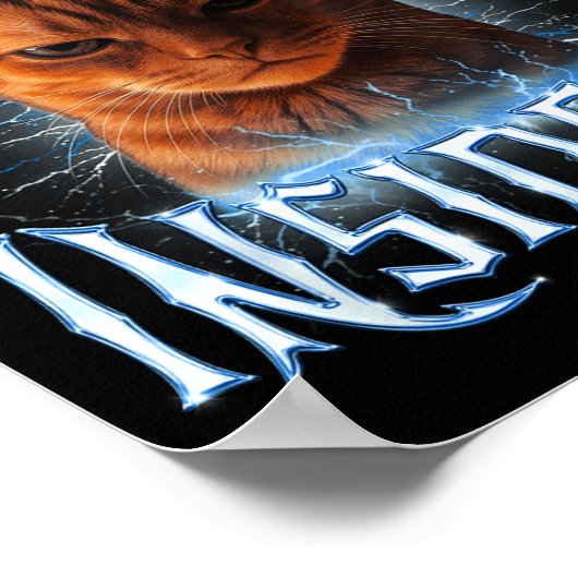 The Inside Me Funny Cat Joke Meme Graphic  Poster (Hoek)