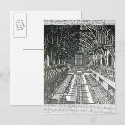 The Inside of Westminster Hall Briefkaart (Voorkant / Achterkant)