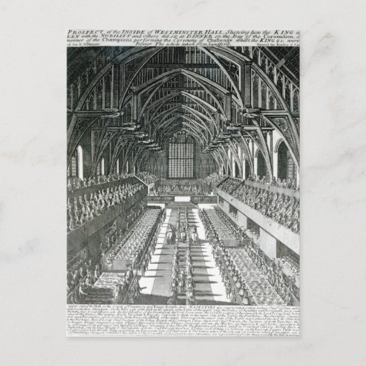 The Inside of Westminster Hall Briefkaart (Voorkant)