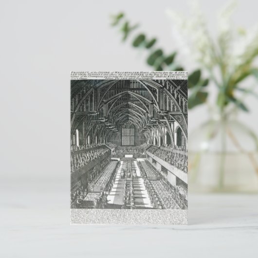 The Inside of Westminster Hall Briefkaart (Staand voorkant)
