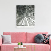 The Inside of Westminster Hall Canvas Afdruk (Insitu (Woonkamer))