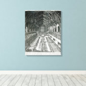 The Inside of Westminster Hall Canvas Afdruk (Insitu (Houten vloer))