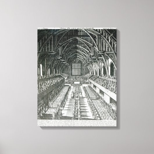 The Inside of Westminster Hall Canvas Afdruk (Voorkant)