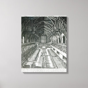 The Inside of Westminster Hall Canvas Afdruk