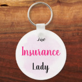 The Insurance Lady - Insurance Marketing Gift Sleutelhanger (Voorkant)