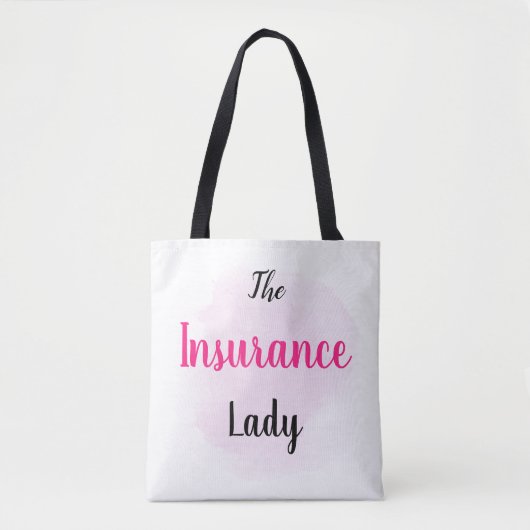 The Insurance Lady - Insurance Marketing Gift Tote Bag (Voorkant)