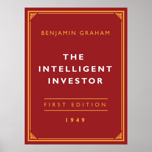 The Intelligent Investor - Benjamin Graham Poster (Voorkant)