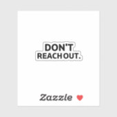 The Interface Shield | Don't Reach Out Technisch  Sticker (Vel)