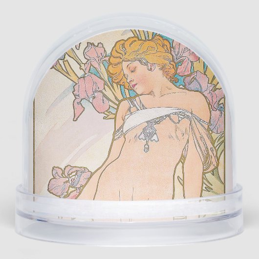 The Iris (1897) by Alphonse Mucha  Sneeuwbol (Voorkant)