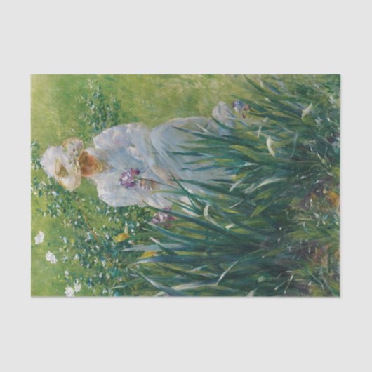 The Iris Bed van Charles Courtney Curran Tissuepapier (Voorkant)