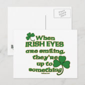 The Irish Eyes Joke op leuke Irish Post Kaarten (Voorkant / Achterkant)
